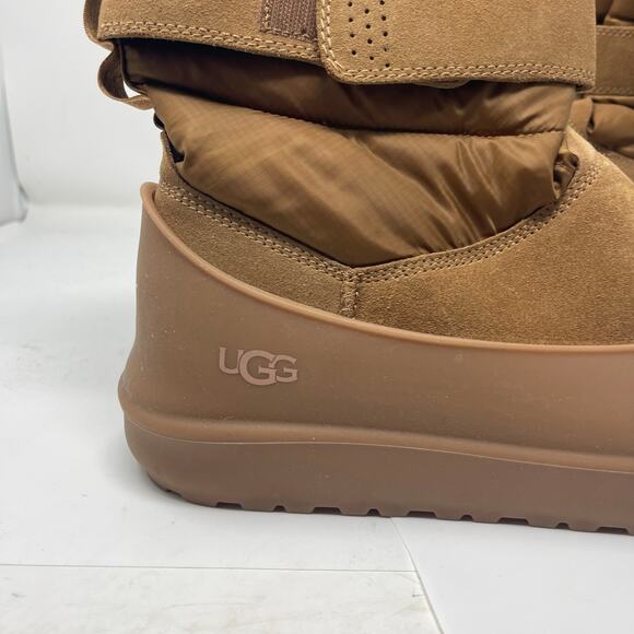 UGG men Classic Short Pull-On Weather Waterproof Suede Boot sz 10 main image 5